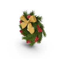 Christmas Wreath With Bells PNG & PSD Images