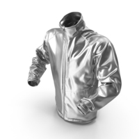 Male Silver Winter Jacket PNG & PSD Images