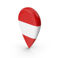 Austria Travel Pin Flag PNG & PSD Images