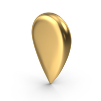 Travel Pin Gold PNG & PSD Images