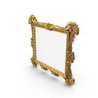 Baroque Mirror Picture Frame PNG & PSD Images