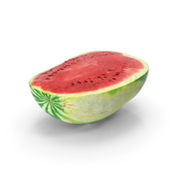 Watermelon Half Cut PNG & PSD Images