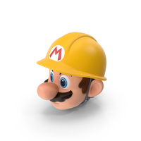 Builder Mario Head PNG & PSD Images