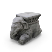 STONE ELEPHANT PNG & PSD Images