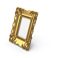 Baroque Picture Photo Frame Golden PNG & PSD Images