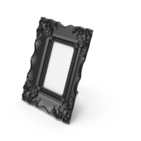 Baroque Picture Photo Frame Black PNG & PSD Images