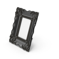 Baroque Picture Photo Frame Black Dust PNG & PSD Images
