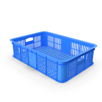 Blue Plastic Crate PNG & PSD Images