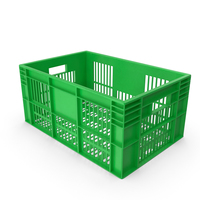 Green Plastic Crate PNG & PSD Images