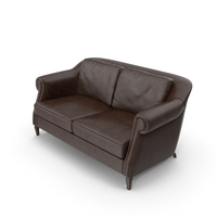 Wilson Brown Leather Sofa PNG & PSD Images