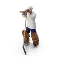 Ice Hockey Goalie Standing Pose PNG & PSD Images
