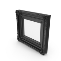 Black Baroque Picture Frame PNG & PSD Images