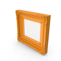Orange  Baroque Picture PNG & PSD Images