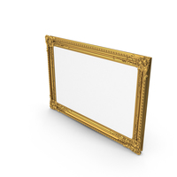 Golden Baroque Picture Frame PNG & PSD Images