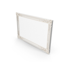 White Baroque Picture Frame PNG & PSD Images