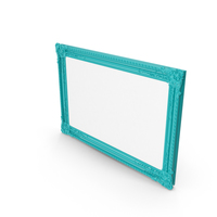 Blue Green Baroque Picture Frame PNG & PSD Images