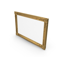 Golden Baroque Picture Frame PNG & PSD Images