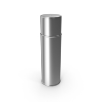 Chrome Spray Paint Can PNG & PSD Images