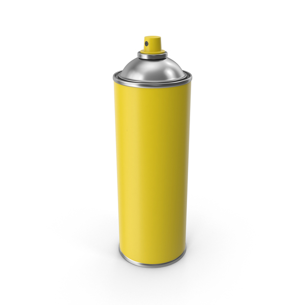 Yellow Spray Can No Cap PNG & PSD Images