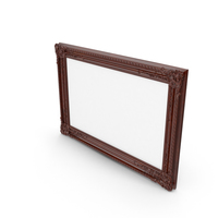 Wooden Brown Baroque Picture Frame PNG & PSD Images