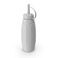 Ketchup Bottle No Color with Relief PNG & PSD Images