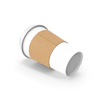 White Paper Cup with Cover Side PNG & PSD Images