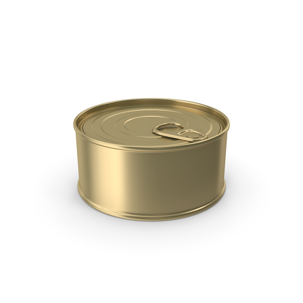 Food Can Gold No Label PNG & PSD Images