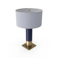 Table Lamp with Blue Base PNG & PSD Images