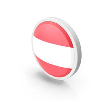 Austria Flag Button PNG & PSD Images