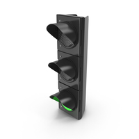 Traffic Light Single Green PNG & PSD Images
