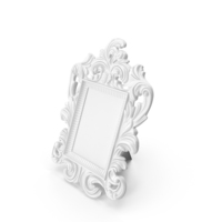 Baroque Photo Frame White PNG & PSD Images