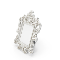 Baroque Photo Frame Dirt White PNG & PSD Images