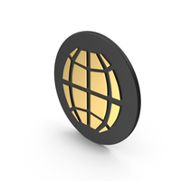 Web Icon Gold PNG & PSD Images