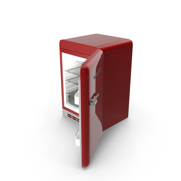 Open Red Refrigerator PNG & PSD Images