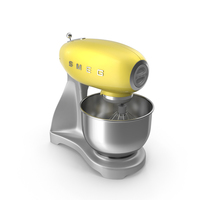 Smeg Stand Mixer Yellow PNG & PSD Images