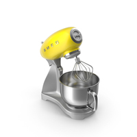 Yellow Smeg Stand Mixer PNG & PSD Images