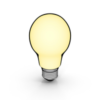Cartoon Incandescent Bulb PNG & PSD Images
