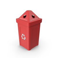 Red Recycling Bin PNG & PSD Images