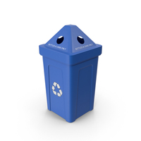 Blue Recycling Bin PNG & PSD Images