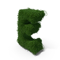 Boxwood Letter E PNG & PSD Images