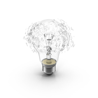 Incandescent Bulb Explosion PNG & PSD Images