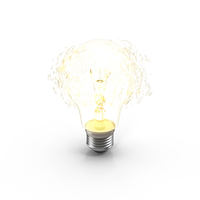 Incandescent Bulb Explosion On PNG & PSD Images