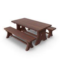 Table and Bench PNG & PSD Images