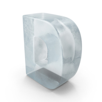 Ice Letter D PNG & PSD Images
