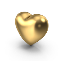 Gold Heart PNG & PSD Images