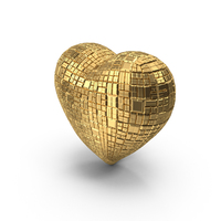 Gold Ingot Heart PNG & PSD Images