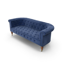 Dark Blue Chesterfield Sofa PNG & PSD Images