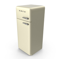 Pastel Beige Refrigerator PNG & PSD Images
