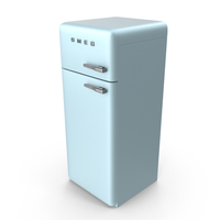 Pastel Blue Refrigerator PNG & PSD Images