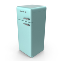 Pastel Green Blue Refrigerator PNG & PSD Images